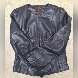 Danier Women's Black Leather Jacket